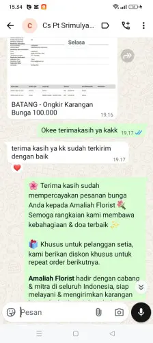 Testimonial Papan Bunga pasirmulya