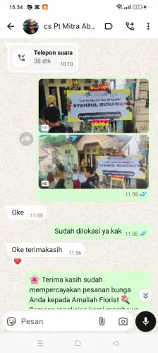 Testimonial Papan Bunga pasirmulya