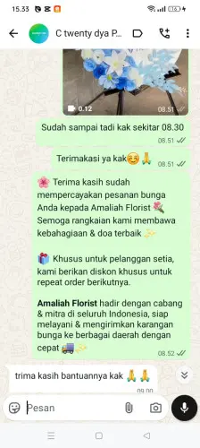 Testimonial Standing Flower pasirmulya