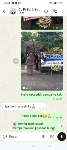 Testimonial Papan Bunga pasirmulya